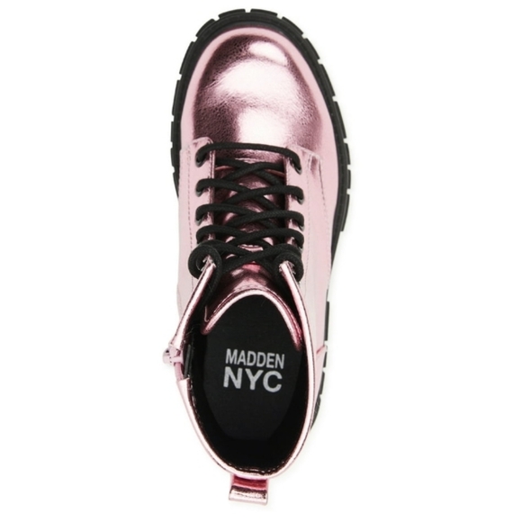 Girls Madden NYC Lug Bootom Combat Boot - Picture 4 of 15